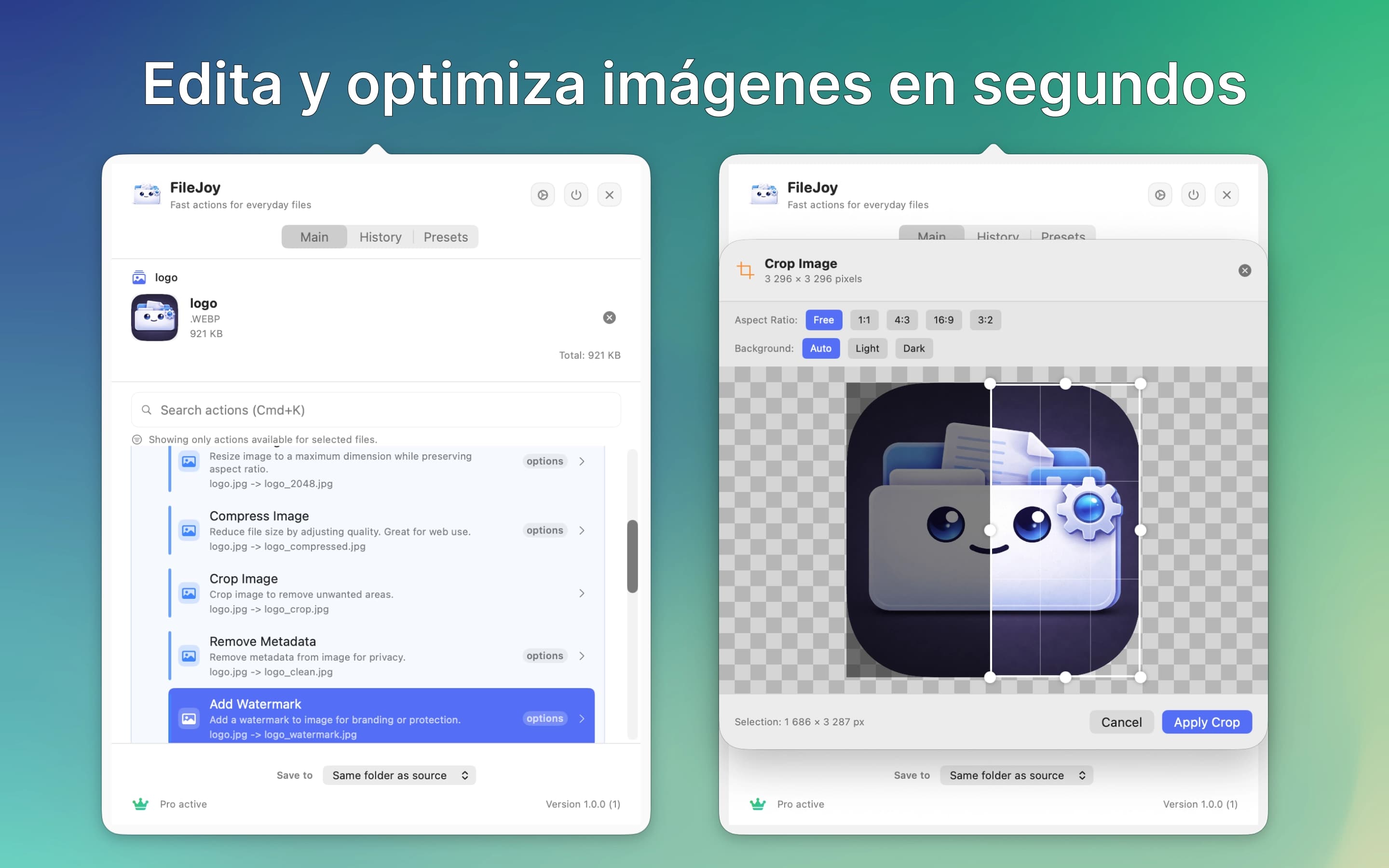 Edición y optimización de imágenes en segundos